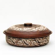 Сковородка из красной глины Сковородка из красной глины