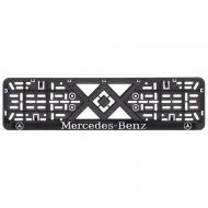 Рамка номерного знака Mercedes пластикова c хромованою написом