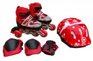 Роликовые коньки с защитой In Lin Skate р. S 29-33 Красный (129BTD-1) Роликовые коньки с защитой In Lin Skate р. S 29-33 Красный (129BTD-1)