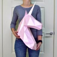 Орігамі Papercraft 3D-фігура Єдиноріг