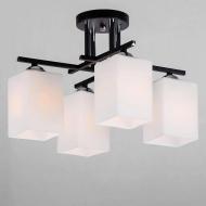 Люстра потолочная Light House NM-15321/4 CR+BK+WT на четыре лампы Черный Люстра потолочная Light House NM-15321/4 CR+BK+WT на четыре лампы Черный