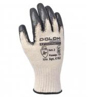Перчатки защитные рабочие хозяйственные ХБ с латексным покрытием Doloni Extragrab Белый (4182)
