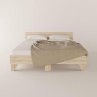 Двуспальная кровать + основание КР-16 ДСП Дуб сонома 164х204х66.5 см