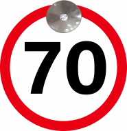 Знак на авто "70" на присосці