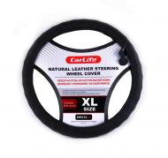 Чохол на кермо Carlife XL 41-43 см перфорація шкіра Чорний Чохол на кермо Carlife XL 41-43 см перфорація шкіра Чорний