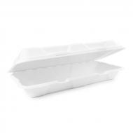 Контейнер для для їжі Vegware з багасси 125 шт. 310х150 мм Білий (VB12) Контейнер для для їжі Vegware з багасси 125 шт. 310х150 мм Білий (VB12)