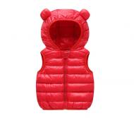 Жилет на синтепоне детский Berni Kids Мишка р. 100 с ушками Красный (53980s102) Жилет на синтепоне детский Berni Kids Мишка р. 100 с ушками Красный (53980s102)