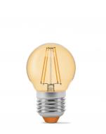 Лампа светодиодная Эдисона 2W G45 E27 2200K Золотой
