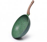 Сковорода Fissman WOK Malachite 24х7 см алюминиевая с каменным антипригарным покрытием (AL-4314.24) Сковорода Fissman WOK Malachite 24х7 см алюминиевая с каменным антипригарным покрытием (AL-4314.24)