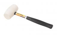 Киянка MasterTool GM 40 мм 225 г гумова з металевою ручкою Білий (02-1310)