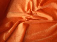 Ткань Бархат однотонный для одежды 1,5 м Оранжевый (1420829552)