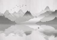 Картина на холсте Горы и туман 100x70 см LaPrint Натуральный холст (200186)