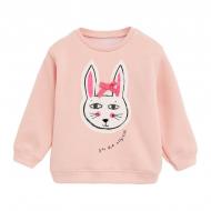 Свитшот для девочки Berni Kids You are magical с изображением зайца р. 120 Розовый (59662) Свитшот для девочки Berni Kids You are magical с изображением зайца р. 120 Розовый (59662)