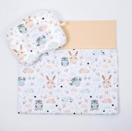 Комплект в коляску BabySoon Совушки и зайки одеяло 65х75 см подушка 22х26 см Бежевый (К-107) Комплект в коляску BabySoon Совушки и зайки одеяло 65х75 см подушка 22х26 см Бежевый (К-107)