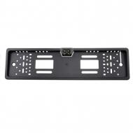Камера заднього виду автомобільна у номерній рамці з LED підсвічуванням для паркування Чорний (120.117)