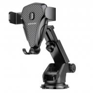 Автотримач для телефону Borofone Magic bay one button center console BH38 Black Автотримач для телефону Borofone Magic bay one button center console BH38 Black