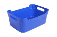Кошик з ручками Heidrun Baskets 34х24х14 см пластиковий Синій (1083_синя) Кошик з ручками Heidrun Baskets 34х24х14 см пластиковий Синій (1083_синя)