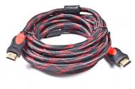 Кабель HDMI-HDMI посилений в оплетке фільтри ферити v 1,4 шнур 10 м Кабель HDMI-HDMI посилений в оплетке фільтри ферити v 1,4 шнур 10 м