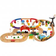 Іграшкова залізниця з дерева Iekool-playtive 110 деталей 103x83 Іграшкова залізниця з дерева Iekool-playtive 110 деталей 103x83