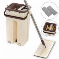 Швабра-лентяйка Supretto Scratch Cleaning Mop с ведром и автоматическим отжимом Швабра-лентяйка Supretto Scratch Cleaning Mop с ведром и автоматическим отжимом