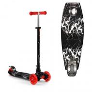 Самокат четырехколесный Best Scooter 113-22155 Черный/Белый Самокат четырехколесный Best Scooter 113-22155 Черный/Белый