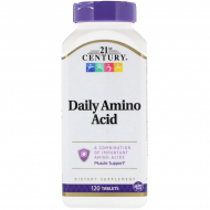 Амінокислота 21st Century Daily Amino Acid 120 таблеток