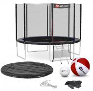 Батут Hop-Sport 10ft (305 см) с внешней сеткой (4 ноги) Черно-синий Батут Hop-Sport 10ft (305 см) с внешней сеткой (4 ноги) Черно-синий