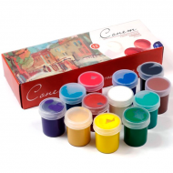 Набор гуашевых красок баночки в картоне Сонет 12 цветов 40 мл (350433)