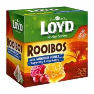 Чай в пирамидках Loyd ROOIBOS с клюквой малиной и медом Манука17 г 20 х шт. Чай в пирамидках Loyd ROOIBOS с клюквой малиной и медом Манука17 г 20 х шт.
