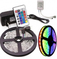 Светодиодная лента RGB 5050 300 LED комплект 5м с пультом и блоком питания Светодиодная лента RGB 5050 300 LED комплект 5м с пультом и блоком питания