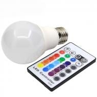 Світлодіодна LED лампа 4 W з пультом біле світло RGBW підтримка димеру Різнокольоровий