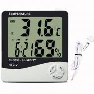 Термометр електронний з гігрометром/годинником/будильником/календарем і виносним датчиком НТС-2