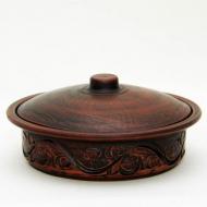 Сковородка малая из красной глины Сковородка малая из красной глины