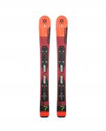 Горные лыжи детские Volkl Junior Racetiger 80 с креплением Marker 4.5 VMotion Красно-черный (119461.080)