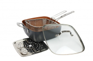 Сковородка-фритюрница с крышкой Top Kitchen BN-8001 Черный (b1b50658) Сковородка-фритюрница с крышкой Top Kitchen BN-8001 Черный (b1b50658)