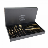 Набор столовых приборов France Gold Brown Pearl с позолотой 24 предмета Набор столовых приборов France Gold Brown Pearl с позолотой 24 предмета