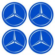 Наліпки на ковпаки колес Mercedes 55 мм Наліпки на ковпаки колес Mercedes 55 мм