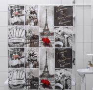 Шторка для ванной Paris PEVA Шторка для ванной Paris PEVA