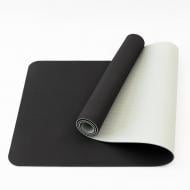 Килимок для йоги та фітнесу TPE OSPORT FI-0076 Yoga ECO Pro 183х61х0,6 см Чорно-сірий Килимок для йоги та фітнесу TPE OSPORT FI-0076 Yoga ECO Pro 183х61х0,6 см Чорно-сірий