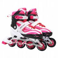 Роликовые коньки SportVida SV-LG0042 Size 31-34 White/Pink Роликовые коньки SportVida SV-LG0042 Size 31-34 White/Pink