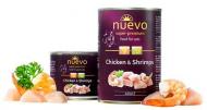 Блок консервированного корма Nuevo Adult для кошек с курицей и креветками 6х200 г
