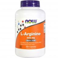 L-аргінін Now Foods 500 мг 250 капсул (NF0031)