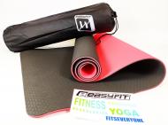 Килимок для йоги EasyFit TPE+TC 183х61 см Чорний/Червоний (EF-TPE6BRC) Килимок для йоги EasyFit TPE+TC 183х61 см Чорний/Червоний (EF-TPE6BRC)