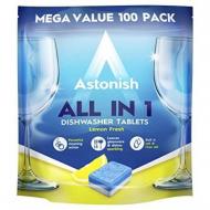 Таблетки для посудомийних машин Astonish Все в одному 100 шт. Таблетки для посудомийних машин Astonish Все в одному 100 шт.