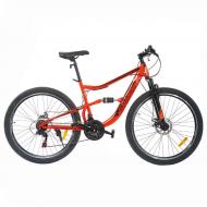 Велосипед Spark Bullet 18'' з амортизацією колеса 27,5'' сталева рама 18'' Чорно-червоний (1489932439)