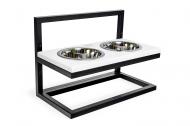 Миски Harley and Cho Lift на підставці з регульованою висотою 1,8 л Black/White Wood (3300177) Миски Harley and Cho Lift на підставці з регульованою висотою 1,8 л Black/White Wood (3300177)