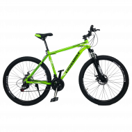 Велосипед Cross Leader 2021 27,5" рама 50 см Неоновий/Зелений