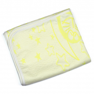 Детская многоразовая непромокаемая пеленка для новорожденных Непромокашка 50х70 см Лимонный