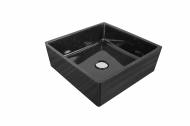 Умивальник Giorgio Group Fargo Black Onyx прямокутний Чорний Умивальник Giorgio Group Fargo Black Onyx прямокутний Чорний