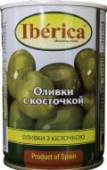 Оливки зелені з кісточкою Iberica 420 г Оливки зелені з кісточкою Iberica 420 г